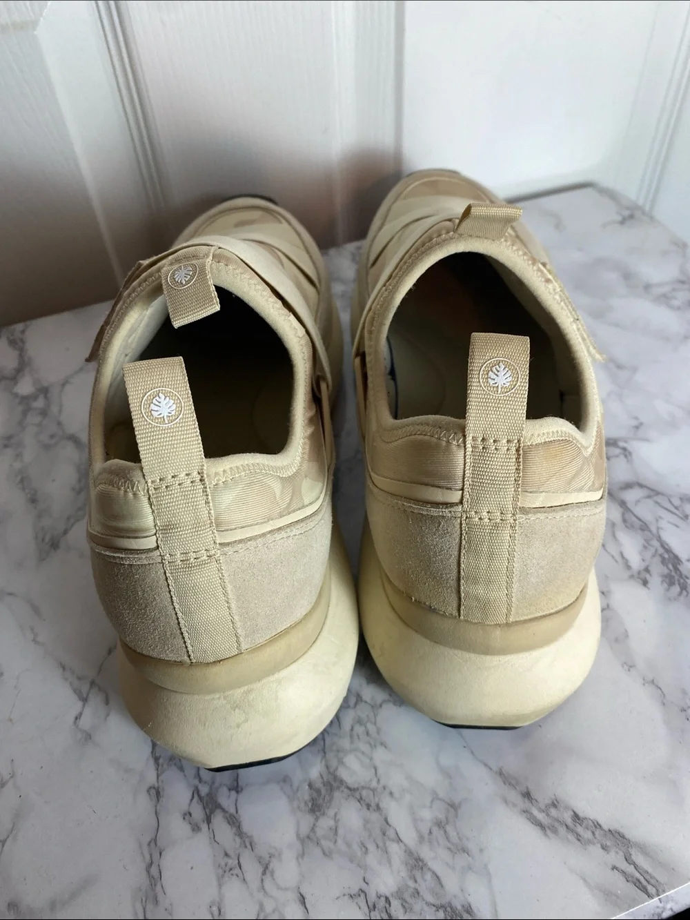 Nurture Dillion Beige Slip-On Platform Sneakers Camouflage Response Tech Size 10